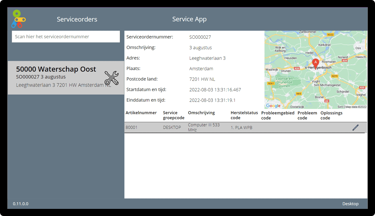 Service overzicht